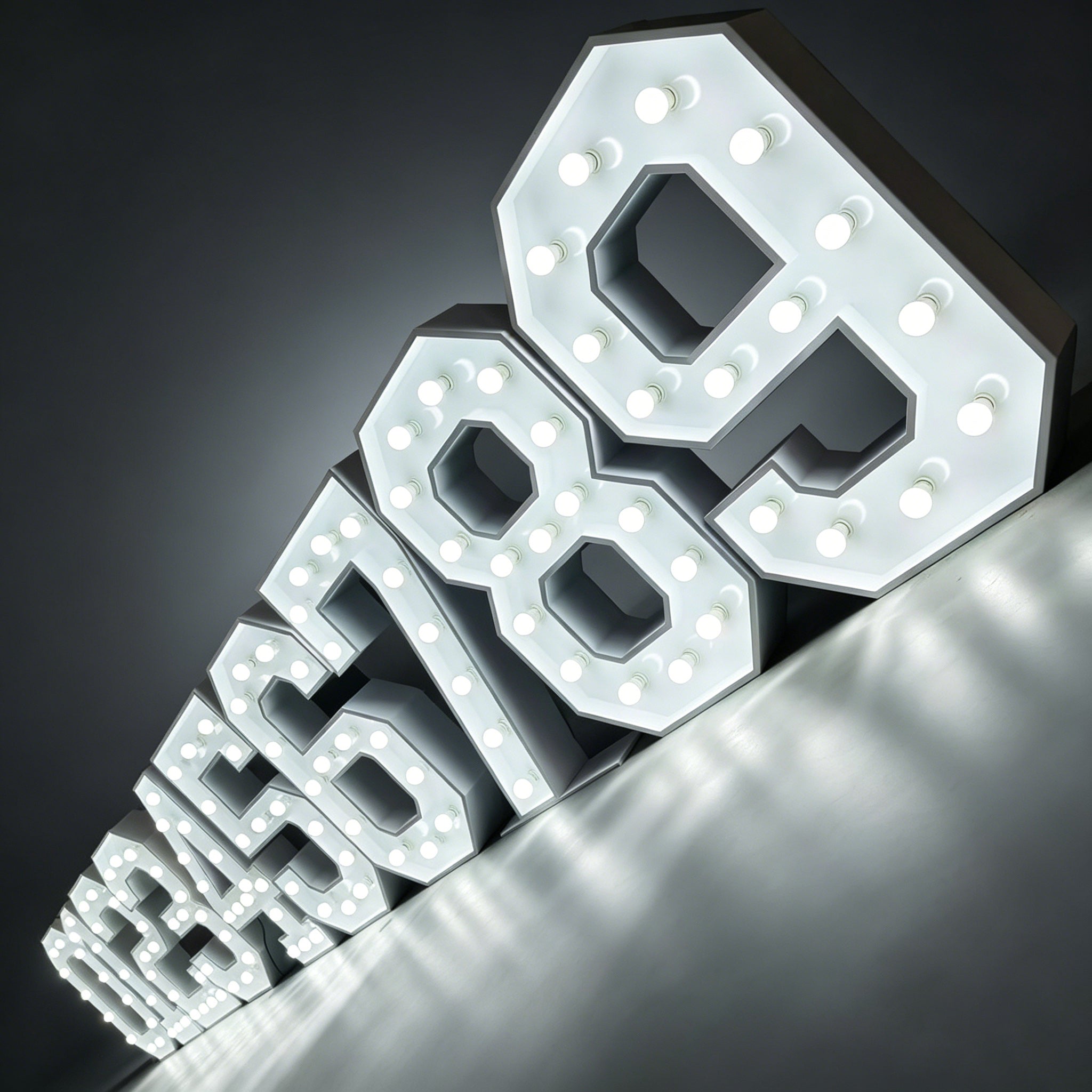 Custom LED Number Bulb Marquee Letters – Birthday, Graduation & Parties