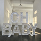 Custom OH BABY LED Bulb Marquee Letter,Party decor for gatherings and celebrations