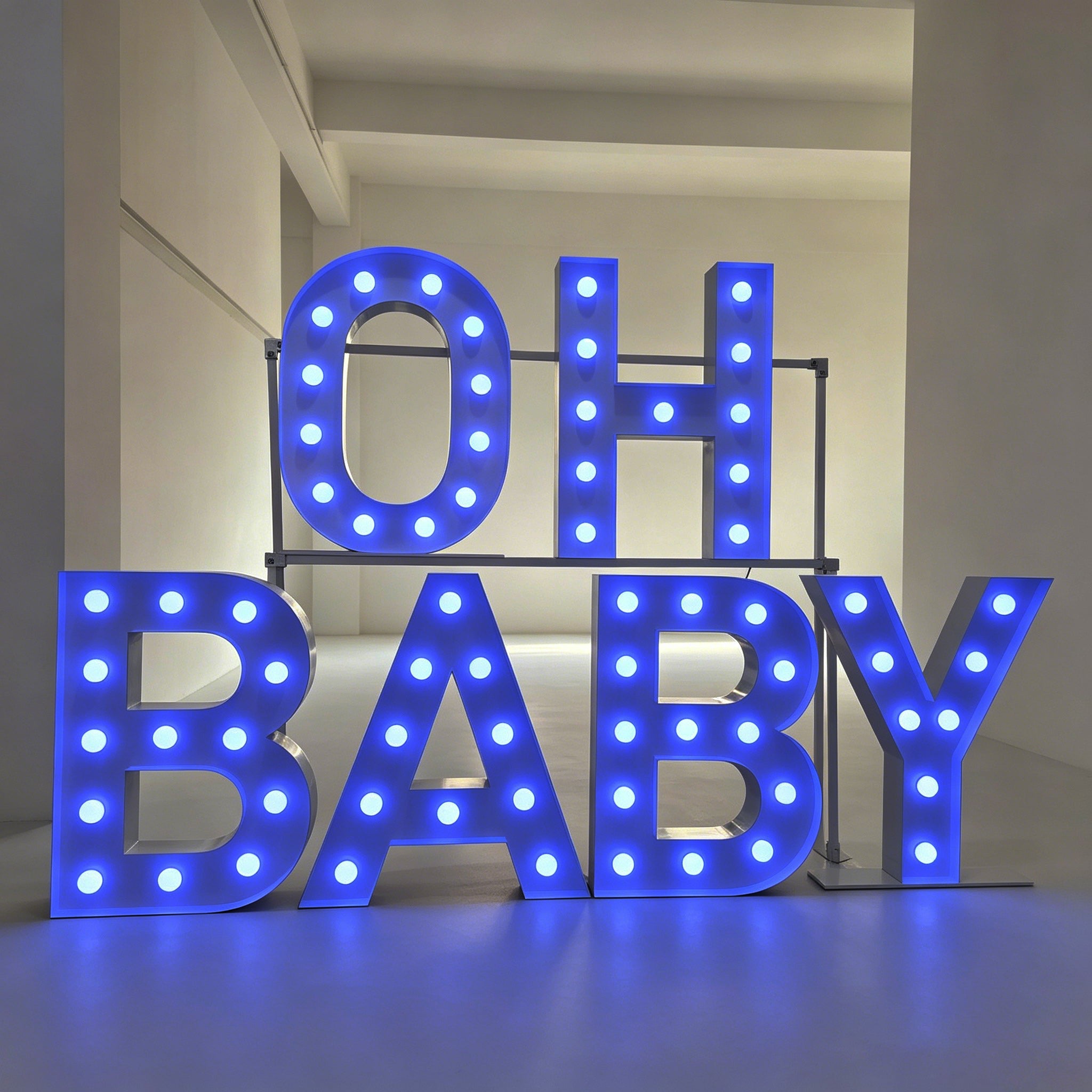 Custom OH BABY LED Bulb Marquee Letter,Party decor for gatherings and celebrations