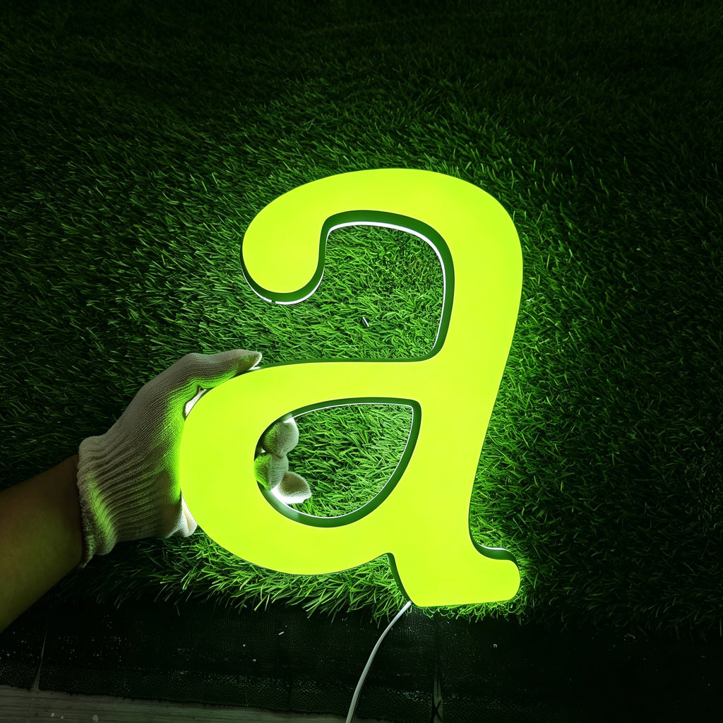 Custom Dual-lit Acrylic Letter| LED Business Letter for Interior & Exterior Signage