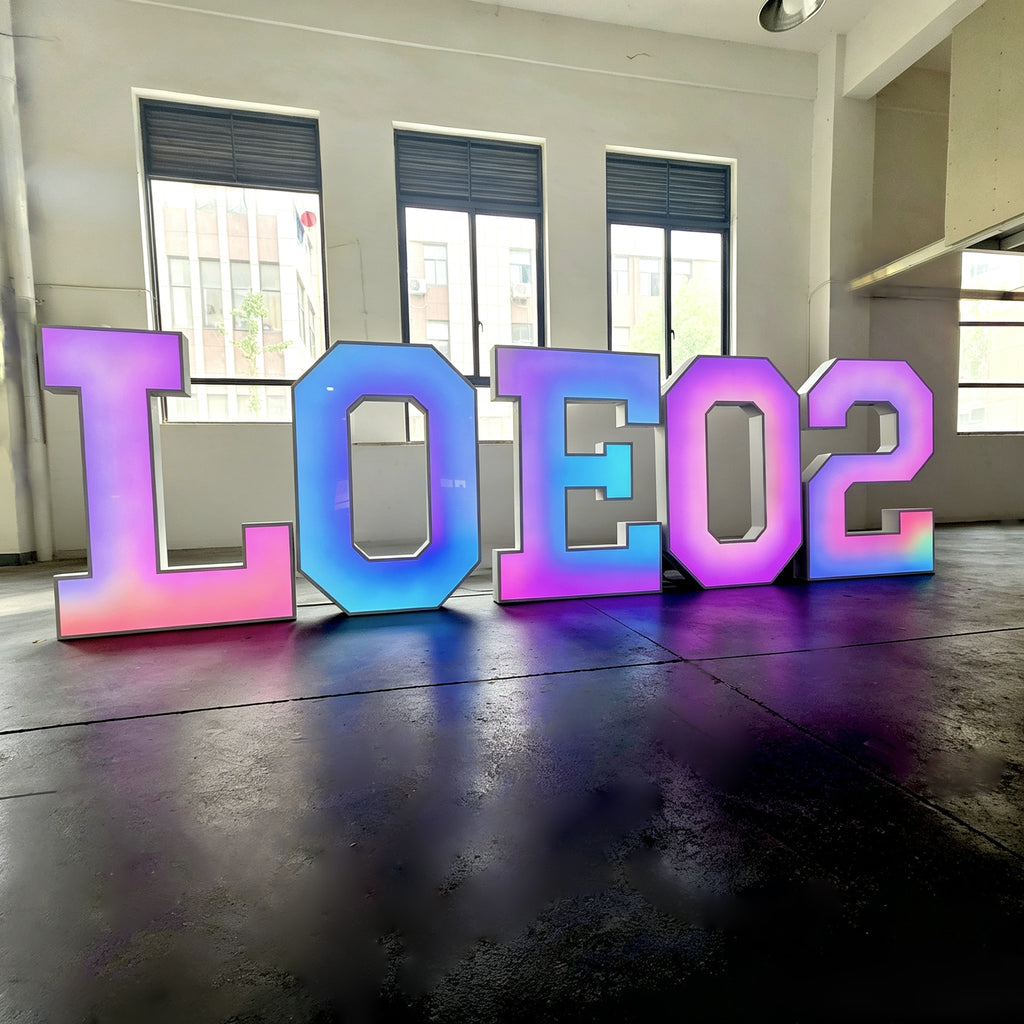 Custom RGB Trim Cap Channel Letters | Front Lit Outdoor Signs