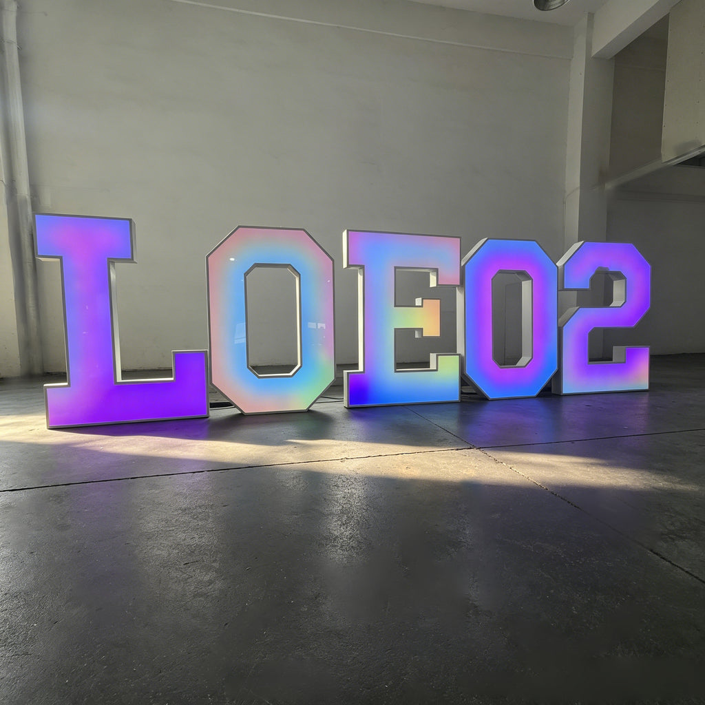 Custom RGB Trim Cap Channel Letters | Front Lit Outdoor Signs