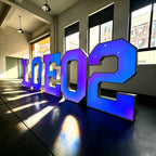 Custom RGB Trim Cap Channel Letters | Front Lit Outdoor Signs