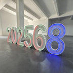 Custom RGB LED Neon Marquee Numbers for Events & Celebrations