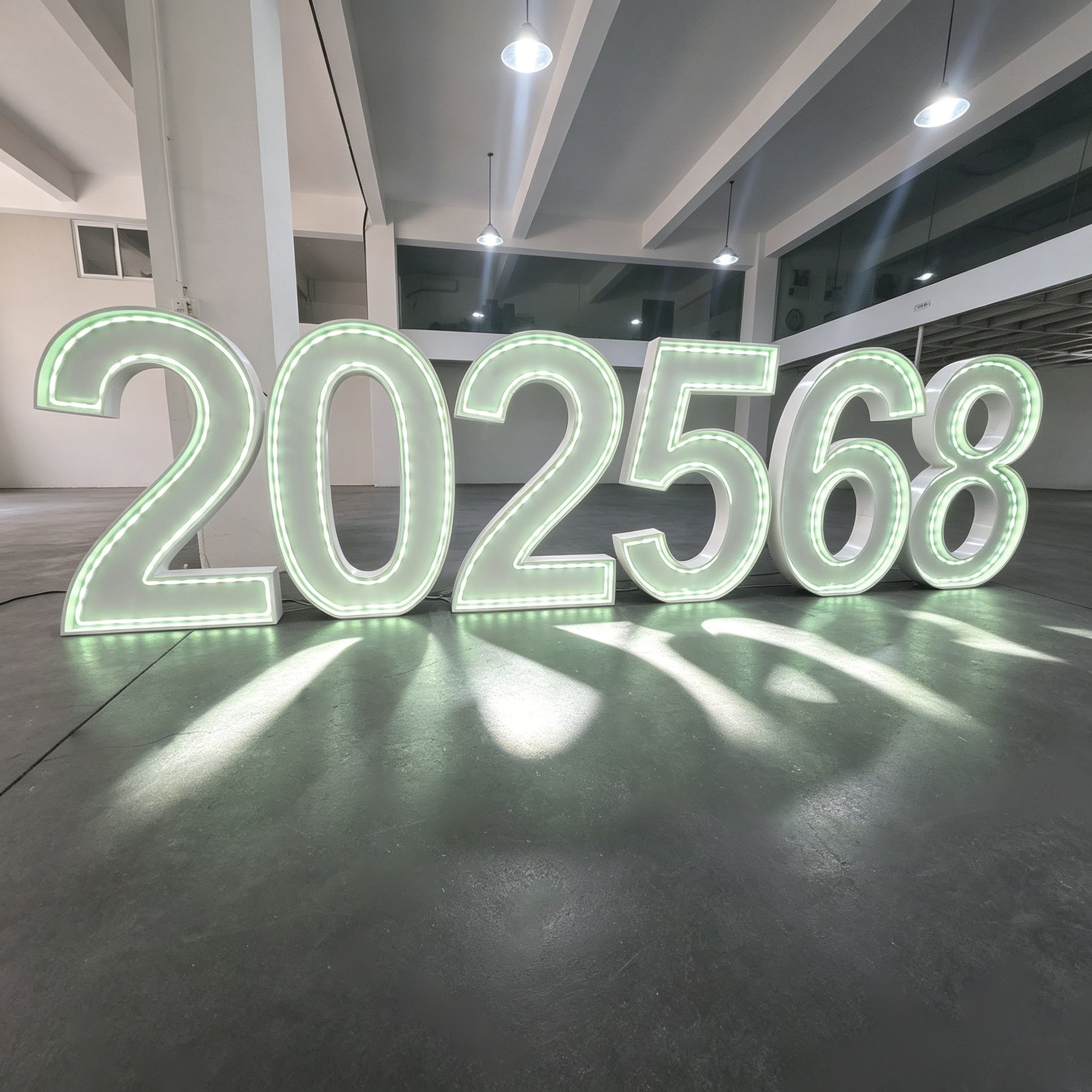 Custom RGB LED Neon Marquee Numbers for Events & Celebrations