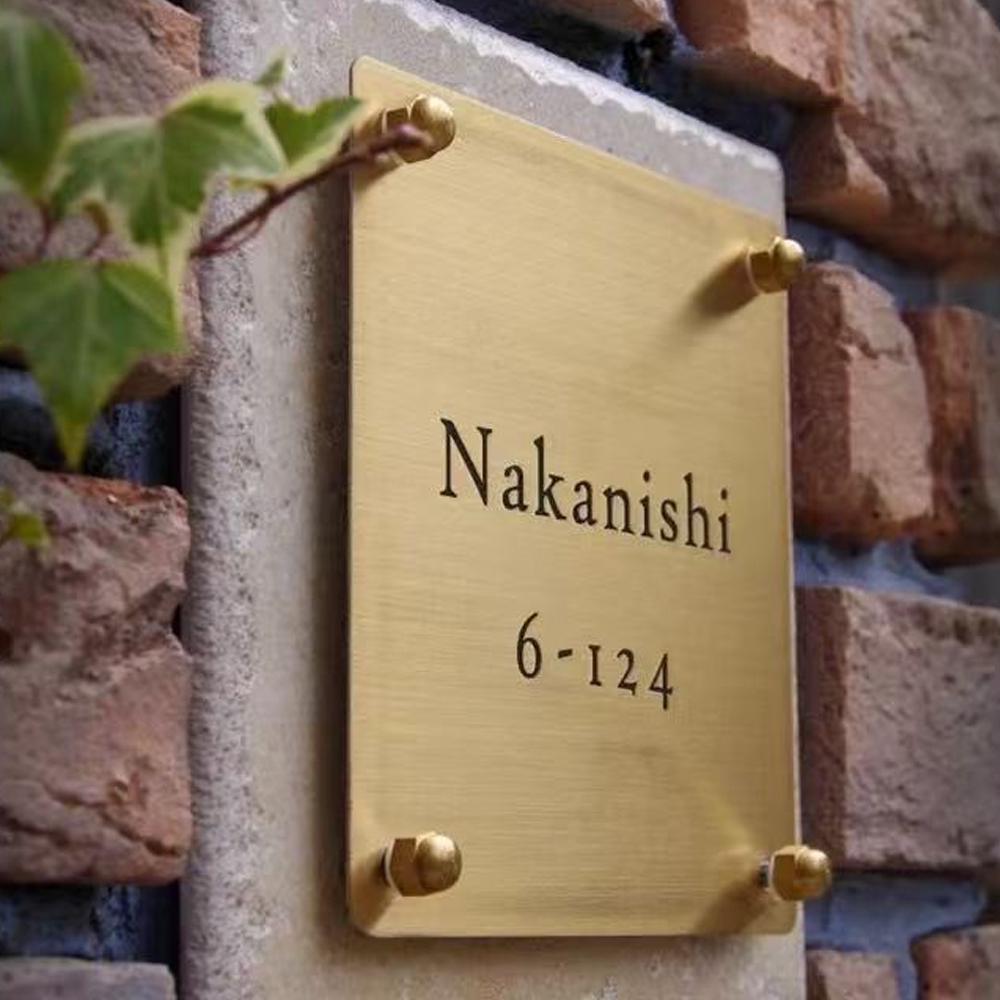 Custom Solid Brass Sign with Braille, Engraved Door Plaque