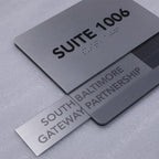 Custom ADA Suite Number Sign – Stainless Steel Braille Door Plaque for Office, Hotel & Commercial Buildings | Bulk Orders Welcome