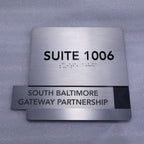 Custom ADA Suite Number Sign – Stainless Steel Braille Door Plaque for Office, Hotel & Commercial Buildings | Bulk Orders Welcome