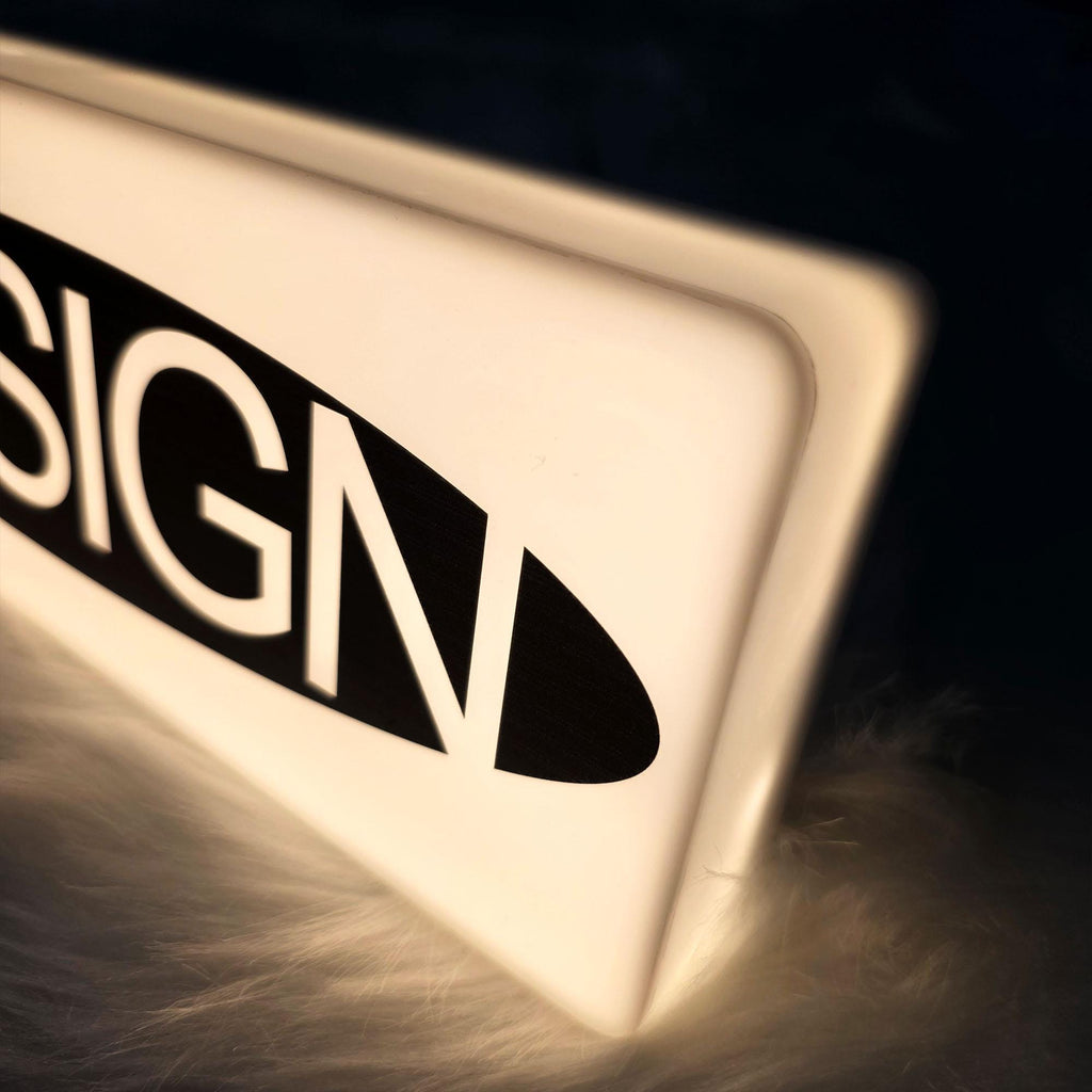 Custom Illuminated Acrylic Light Box Sign, LED Logo Sign, Office Reception Decor