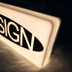 Custom Illuminated Acrylic Light Box Sign, LED Logo Sign, Office Reception Decor
