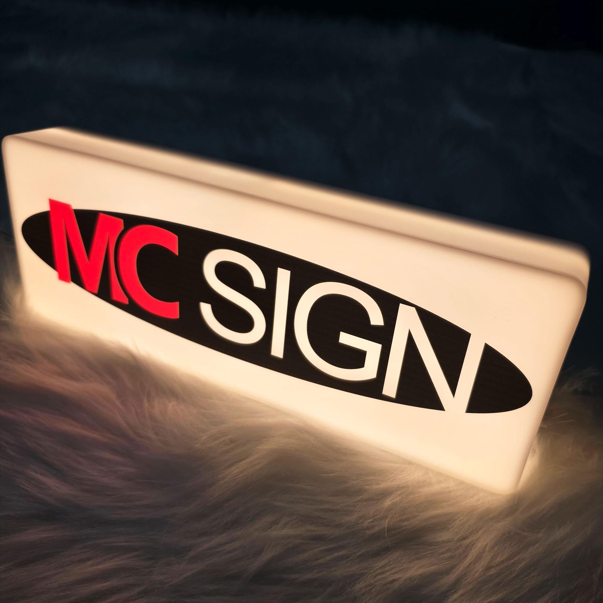 Custom Illuminated Acrylic Light Box Sign, LED Logo Sign, Office Reception Decor