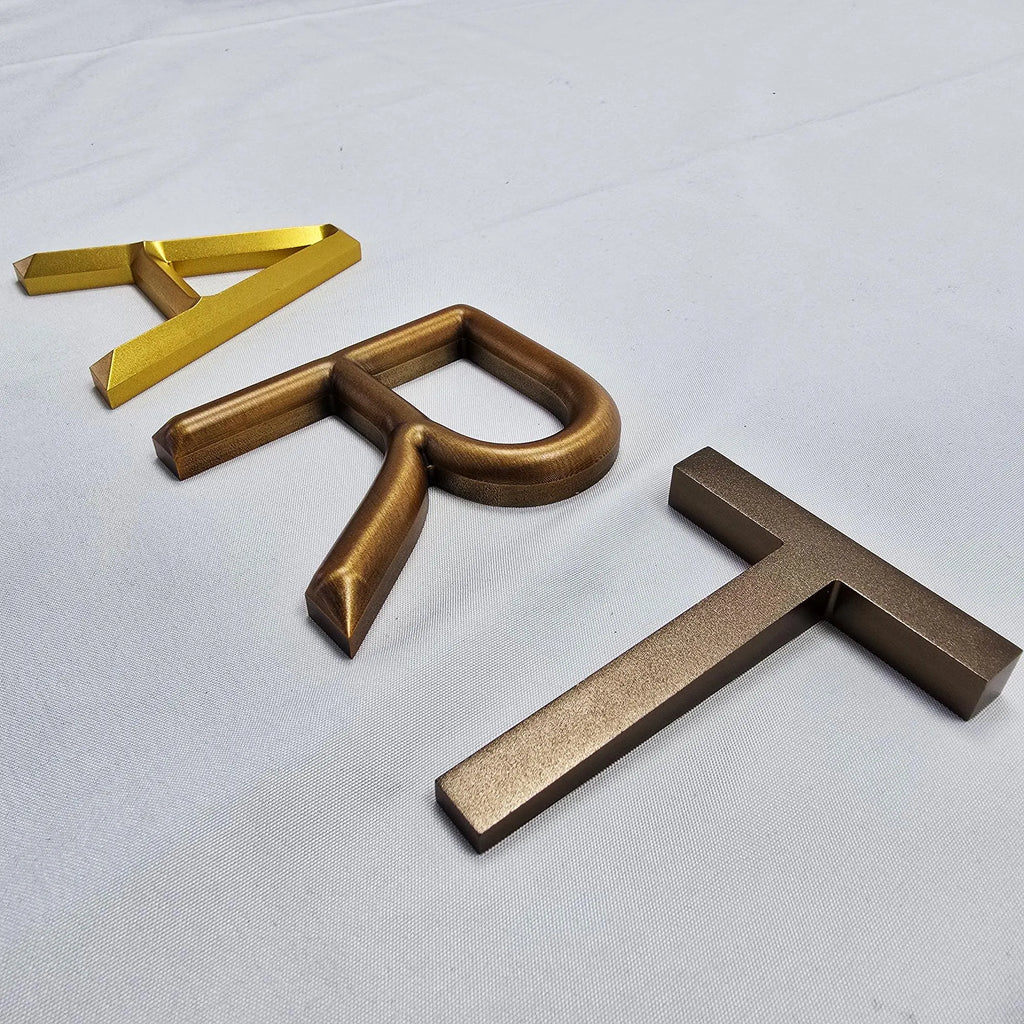 Custom Metal Cut Letters  Featuring Solid Aluminum Wall Logo Sign for Business
