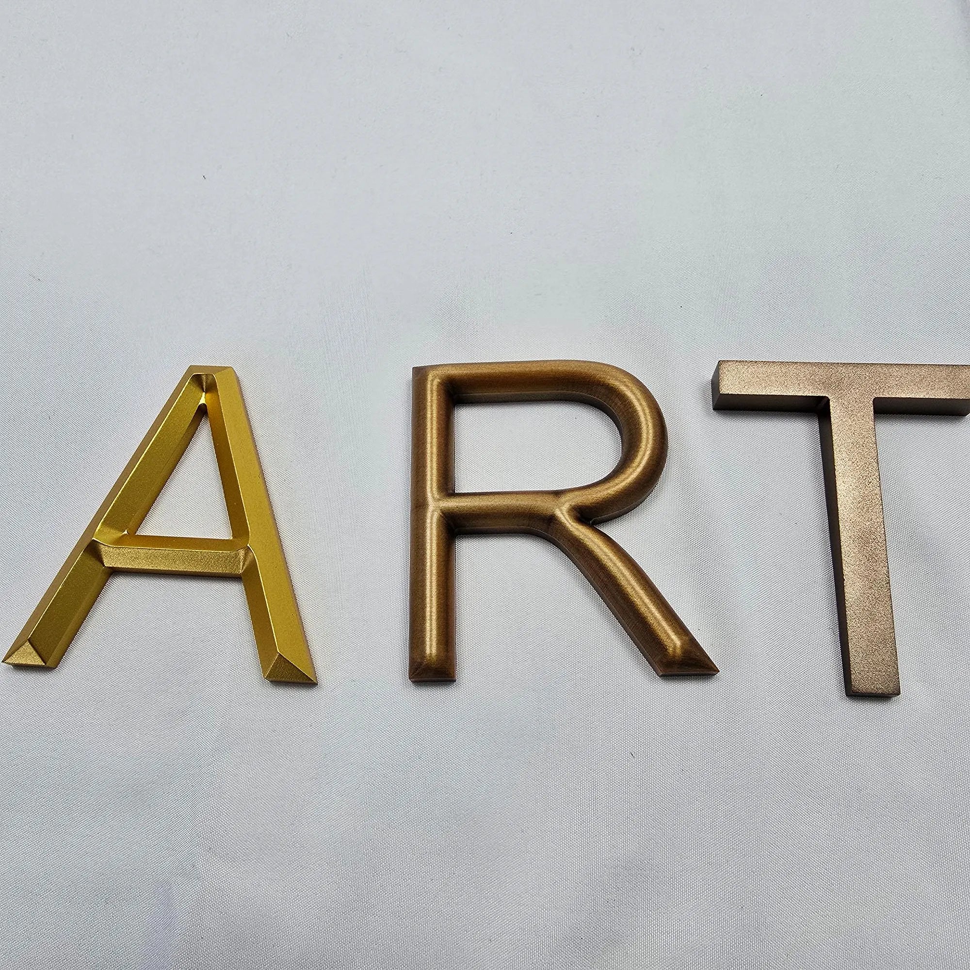 Custom Metal Cut Letters  Featuring Solid Aluminum Wall Logo Sign for Business