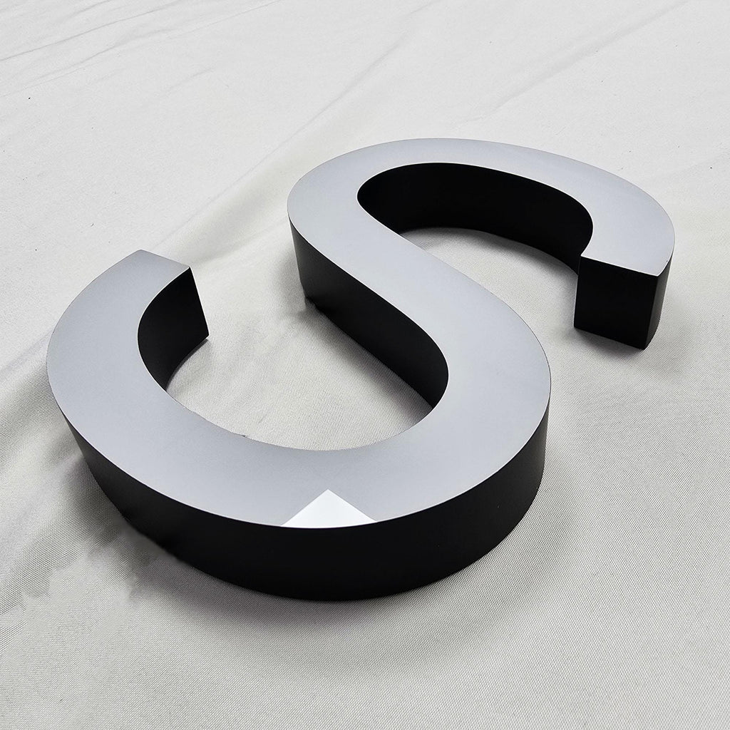 Custom Face-Lit Straight Edge Acrylic Letters | LED Front Lit Business Logo Sign Indoor Outdoor Storefront Signage