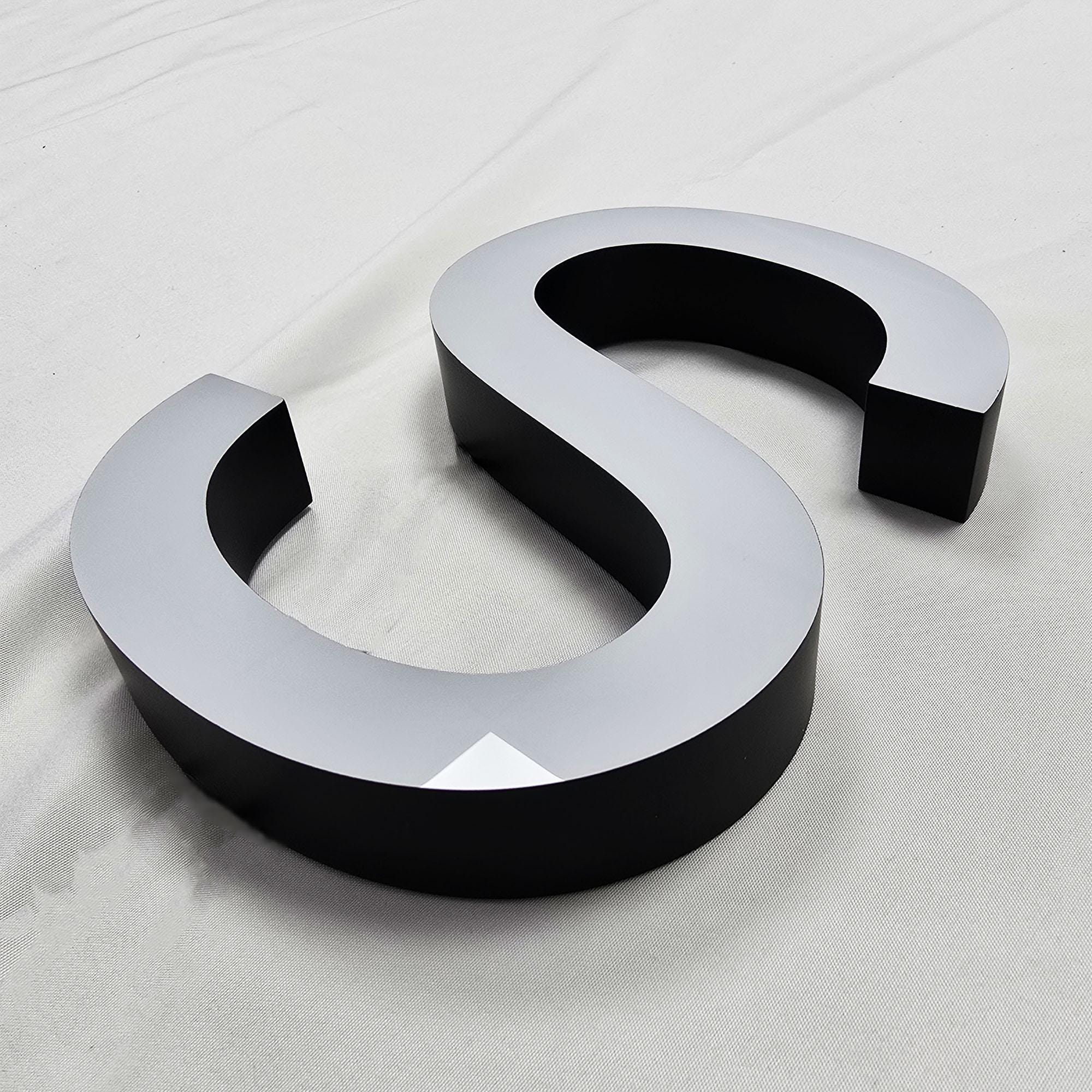 Custom Face-Lit Straight Edge Acrylic Letters | LED Front Lit Business Logo Sign Indoor Outdoor Storefront Signage