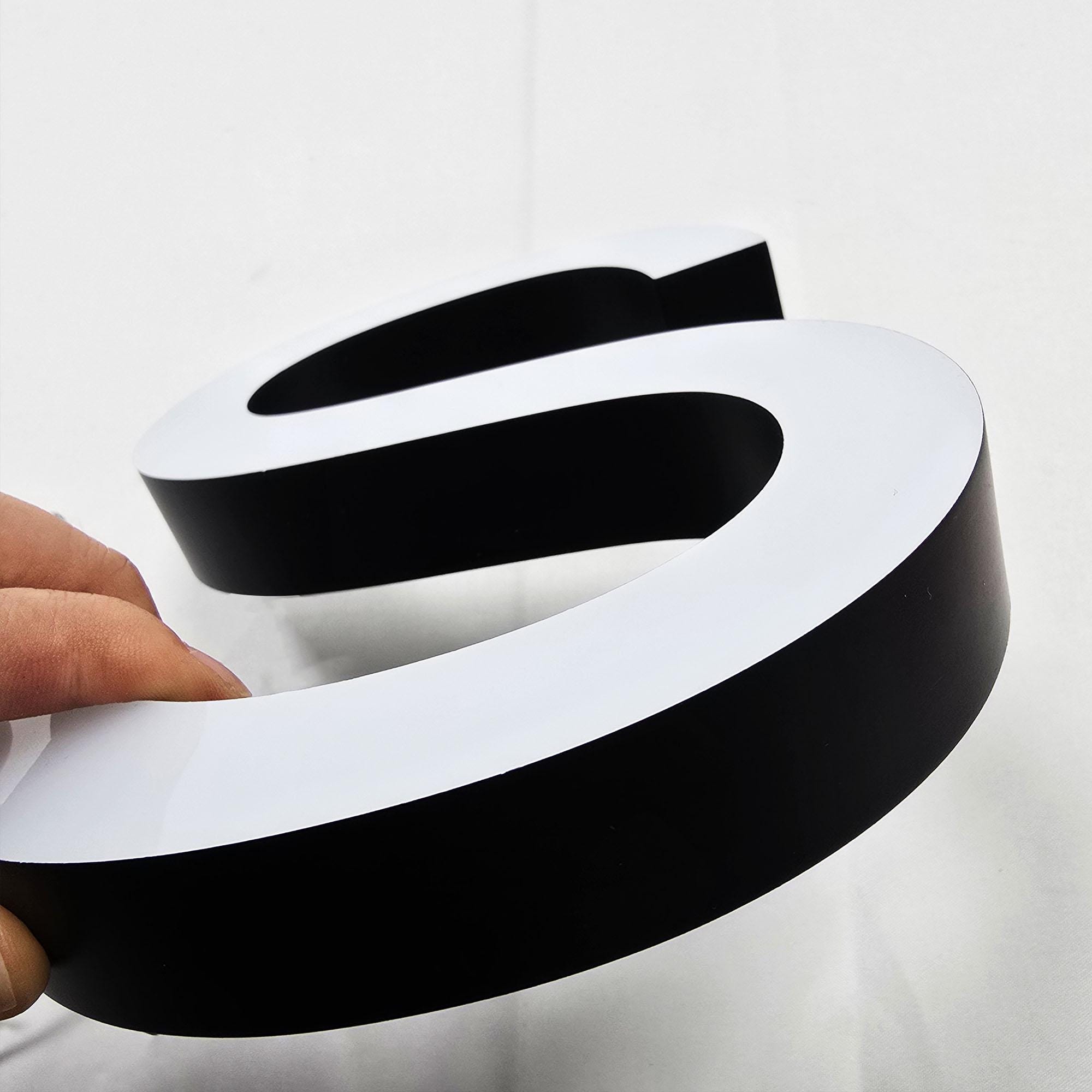 Custom Face-Lit Straight Edge Acrylic Letters | LED Front Lit Business Logo Sign Indoor Outdoor Storefront Signage