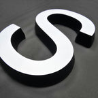 Custom Face-lit Acrylic Letters | Bevelled Edge LED Signage for Business