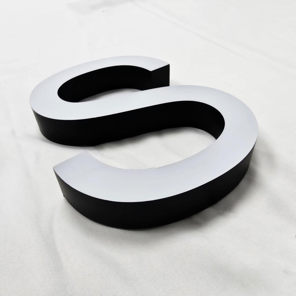 Custom Face-Lit Straight Edge Acrylic Letters | LED Front Lit Business Logo Sign Indoor Outdoor Storefront Signage