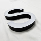 Custom Face-Lit Straight Edge Acrylic Letters | LED Front Lit Business Logo Sign Indoor Outdoor Storefront Signage