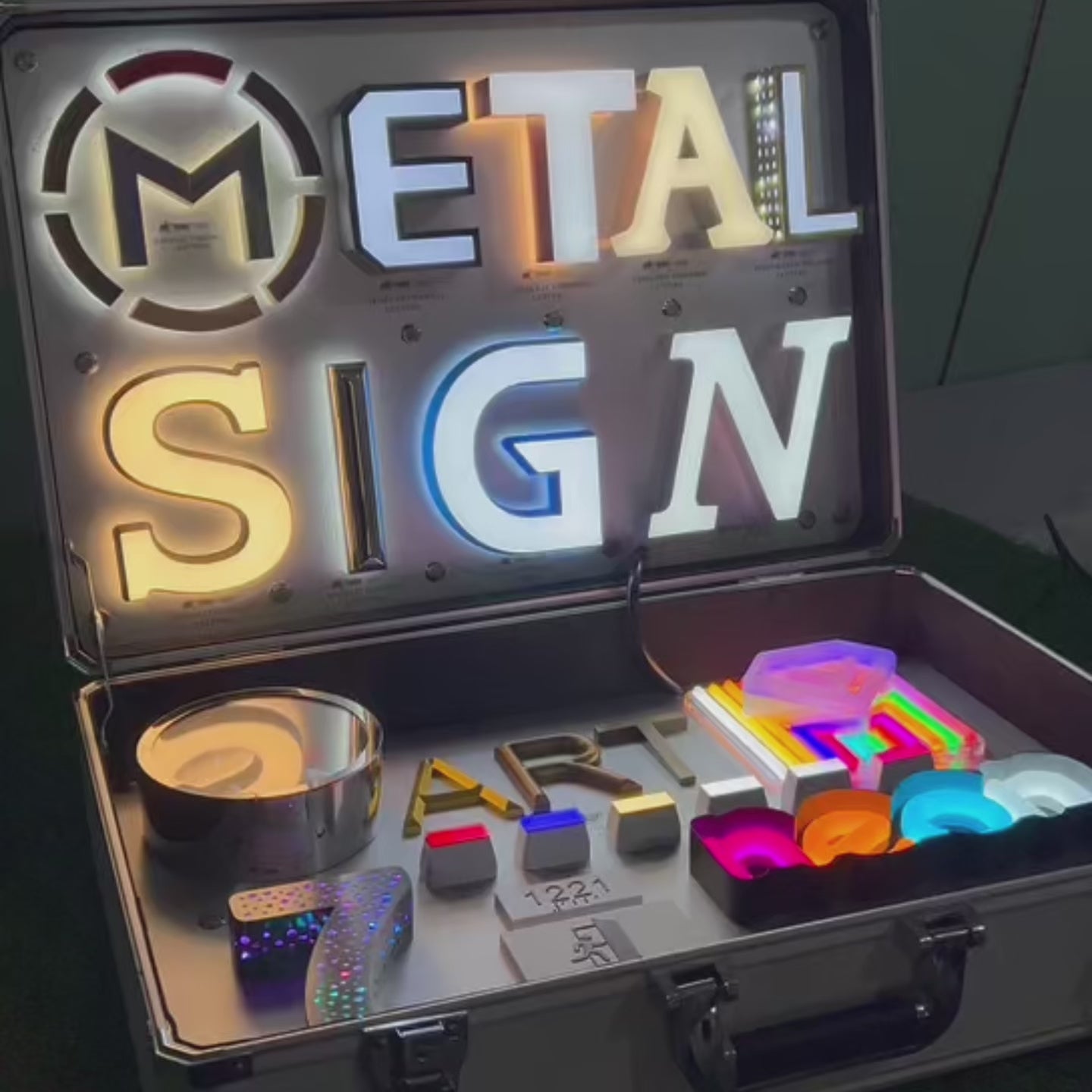 Portable LED Sign Sample Kit for Channel Letters & Signage